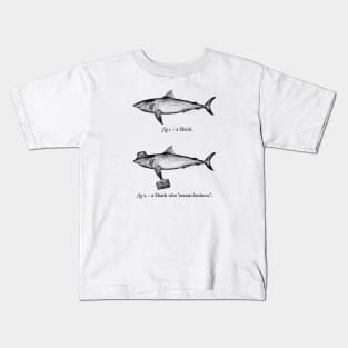 A Shark Who Means Business Kids T-Shirt